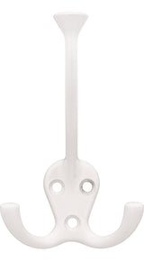 Stainless Steel Single Tri-Hooks, White, 3-pk P8X4 - product image 1
