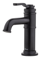 Breckenridge Single Handle High Arc Bathroom Sink Faucet, Push & Seal Drain, WaterSense Certified, Black Z8B3 - product image 3
