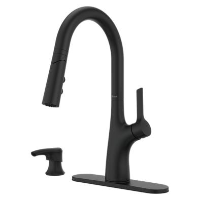 Ceylon Pull-Down Kitchen Faucet, Matte Black L4L2