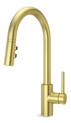 Fullerton Pull-Down Kitchen Faucet, Brush Gold Q2D5