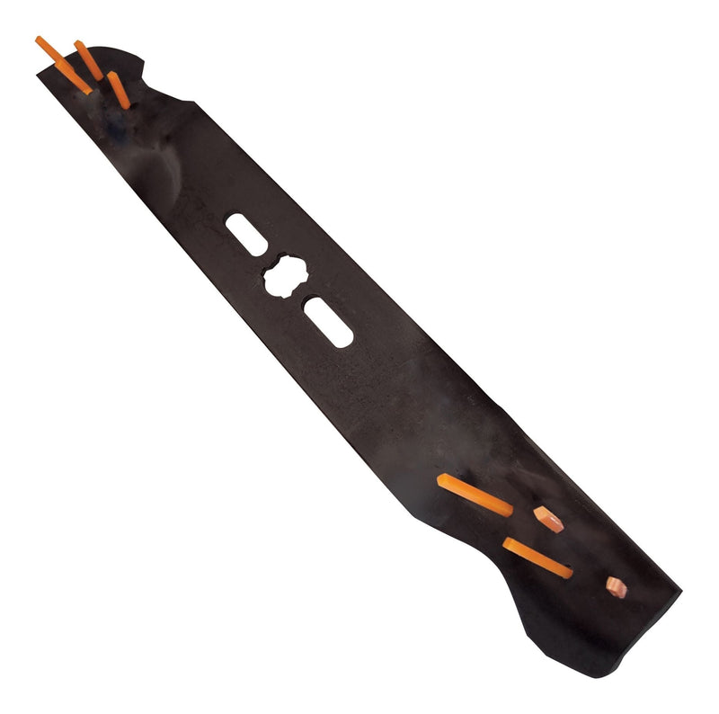 Power Rake Universal 6-in-1 Replacement Lawn Mower Blade, 19-in/20-in, Removable Tines Q8U7