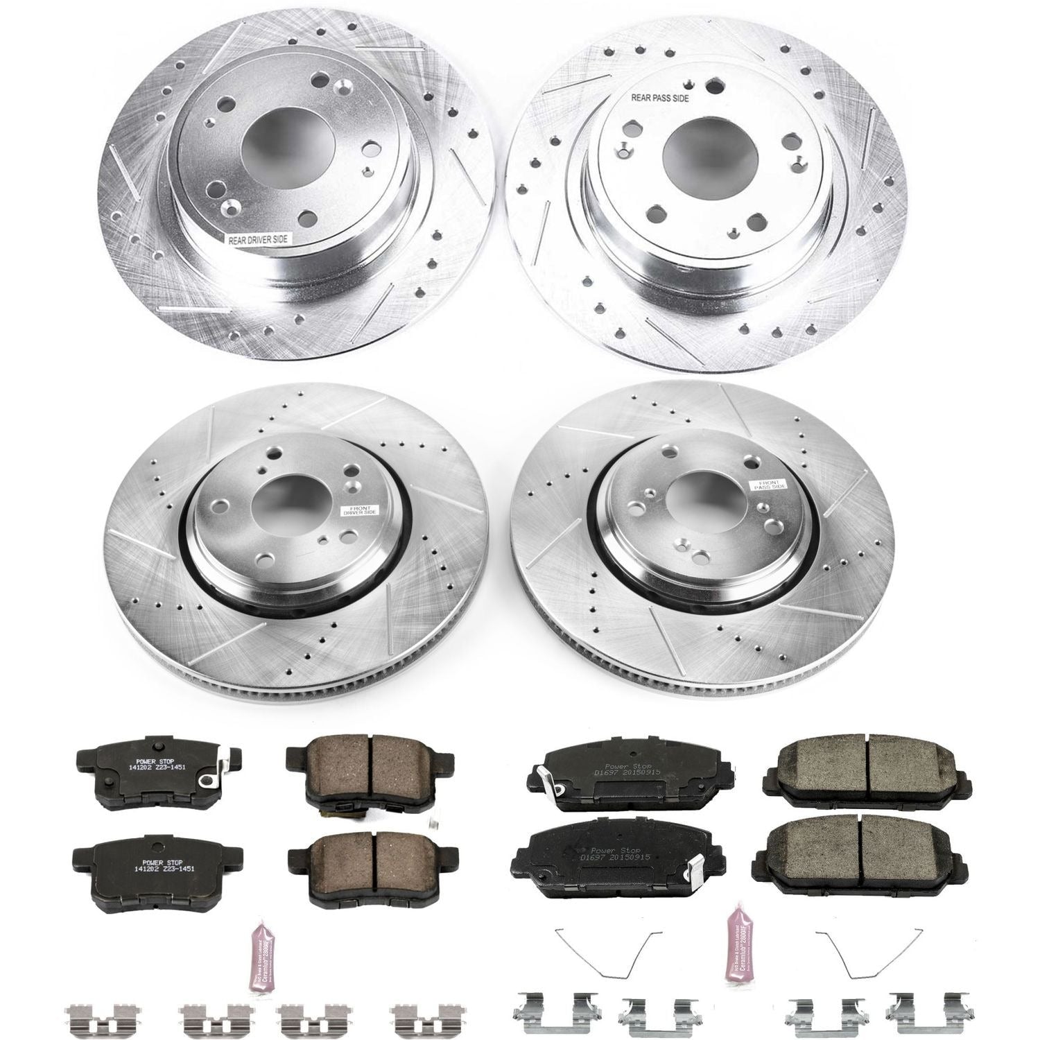 Z23 Evolution Sport Performance Brake Kit - Front & Rear (Part# K6000 - K16000) D6L4 - product image 1