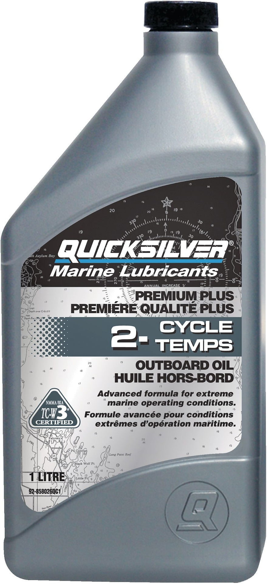 2-Stroke Premium Plus Marine Outboard Oil, 1-L V1O4 - product image 1