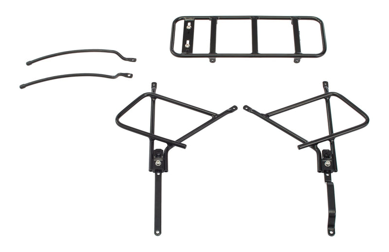 Adjustable Rear Bike Rack, Lightweight, Aluminum, Black T1R2
