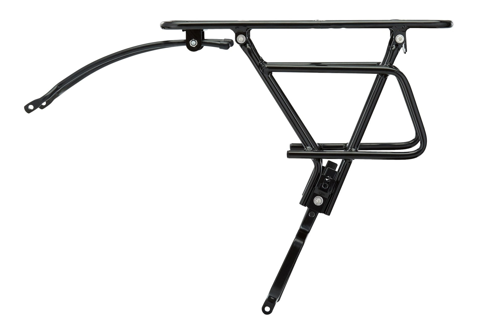 Adjustable Rear Bike Rack, Lightweight, Aluminum, Black T1R2 - product image 2