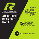 Adjustable Rear Bike Rack, Lightweight, Aluminum, Black T1R2 - product image 6