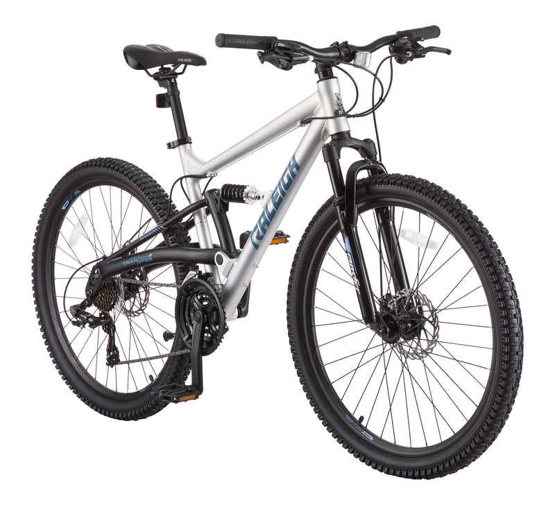Tracker DS Mountain Bike with 21-Speed Shimano Shifting System, Silver N1A4