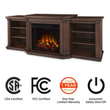 Flame Valmont Media Indoor Electric Fireplace TV Stand, 74-in, 1500W, Includes Remote Control & Firebox, Chestnut Oak L3Y5 - product image 8