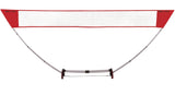 Outdoor Portable Easy Set-up Badminton Net, Red, 15-ft, 7-pk, All Ages, for Lawn Game Activities U4G3 - product image 1
