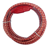 16/3 Outdoor Snowflake Extension Cord with Grounded Outlet, Red/White, 7.5-m A0T3 - product image 1