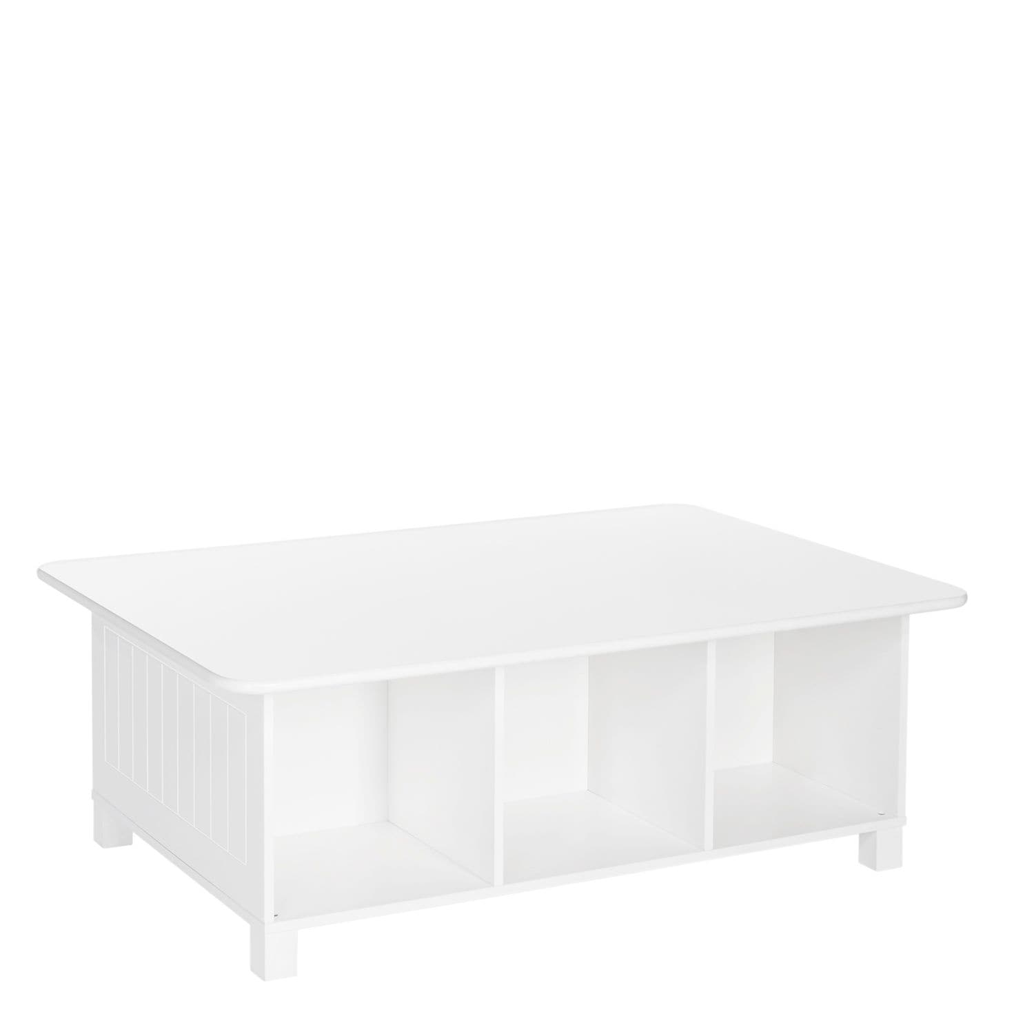 Home Kids' Desk, Activity & Play Table with 6 Storage Cubbies, For Bedroom/Playroom, White W0G2 - product image 1