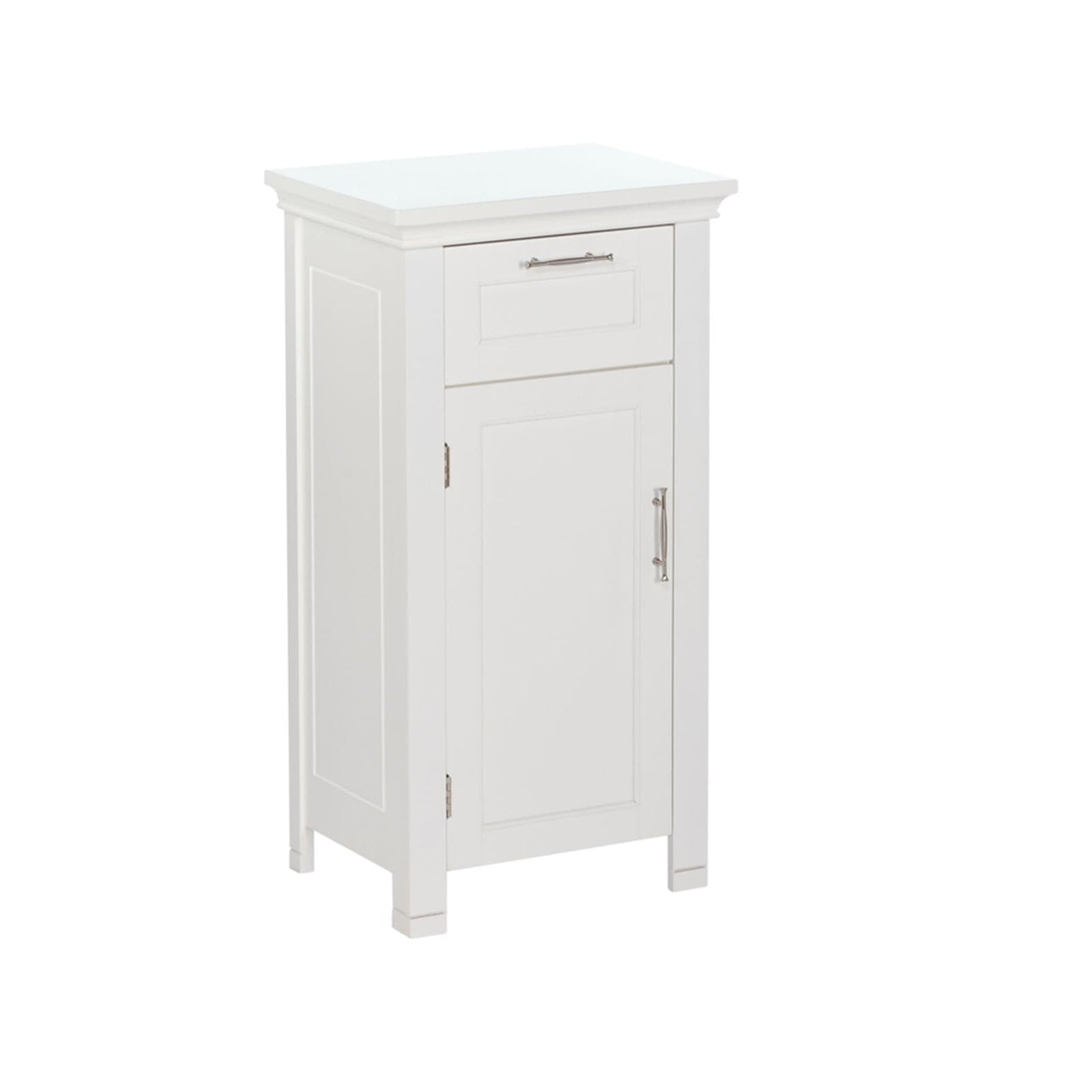 Home Somerset Single Door Bathroom & Laundry Storage Cabinet with Drawer & Adjustable Shelf, White C9E7 - product image 1