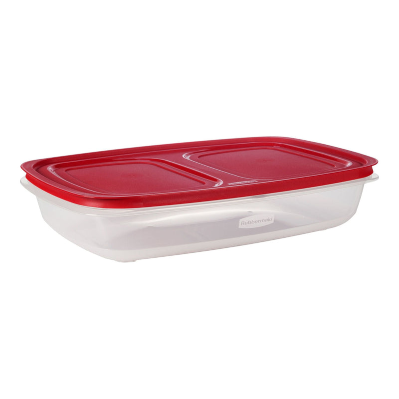 Easy Store Rectangular Plastic Food Storage Container Set with SecureGrip, Stackable, 28.8 Cups A8S2