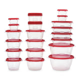 TakeAlong Rectangle Plastic Food Storage Container Set with Quik Clik Seal Lid, 40-pc M0A1 - product image 1