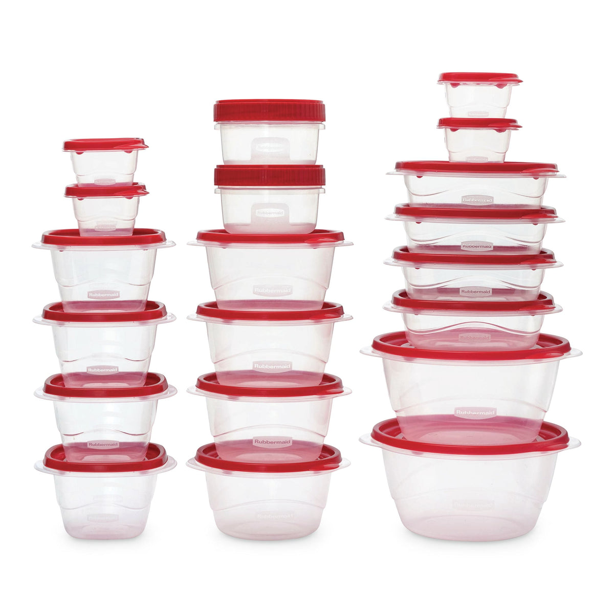 TakeAlong Rectangle Plastic Food Storage Container Set with Quik Clik Seal Lid, 40-pc M0A1 - product image 1