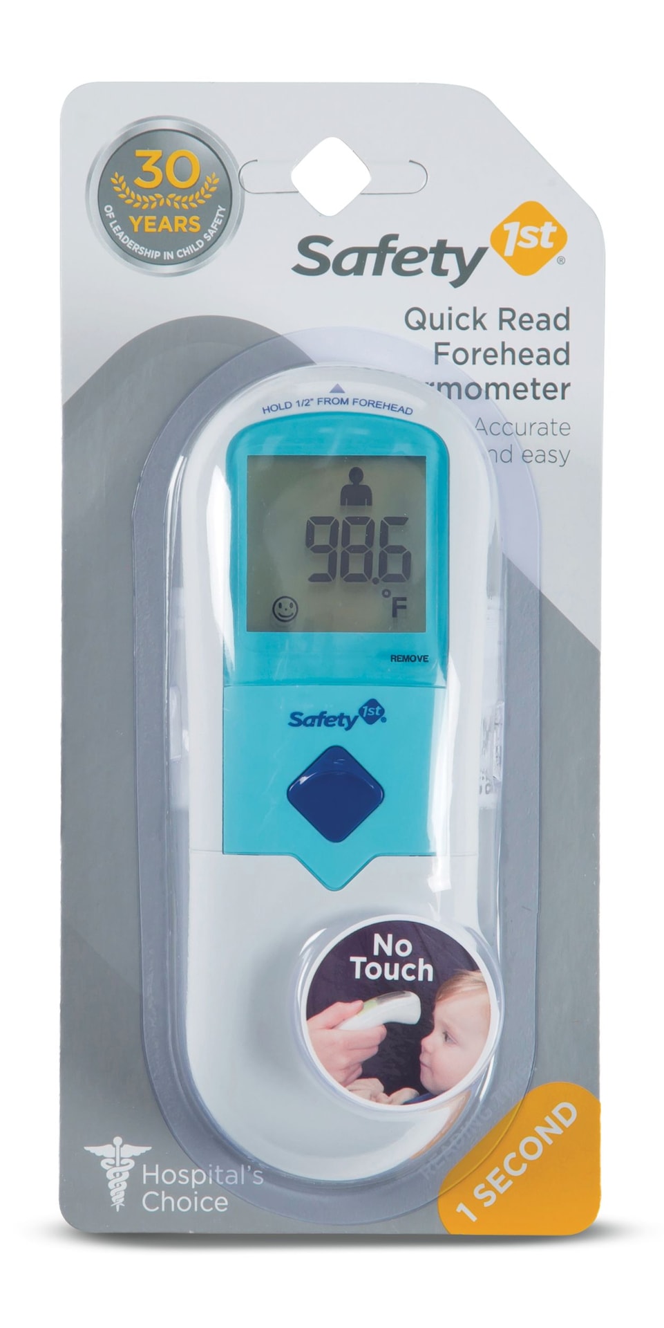 Quick Read Forehead Thermometer, Blue V9Y7 - product image 1