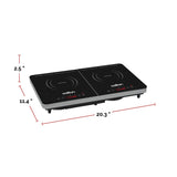 Double Induction Cooktop, LED Display & Touch control with 10 Power Settings B6F6 - product image 5