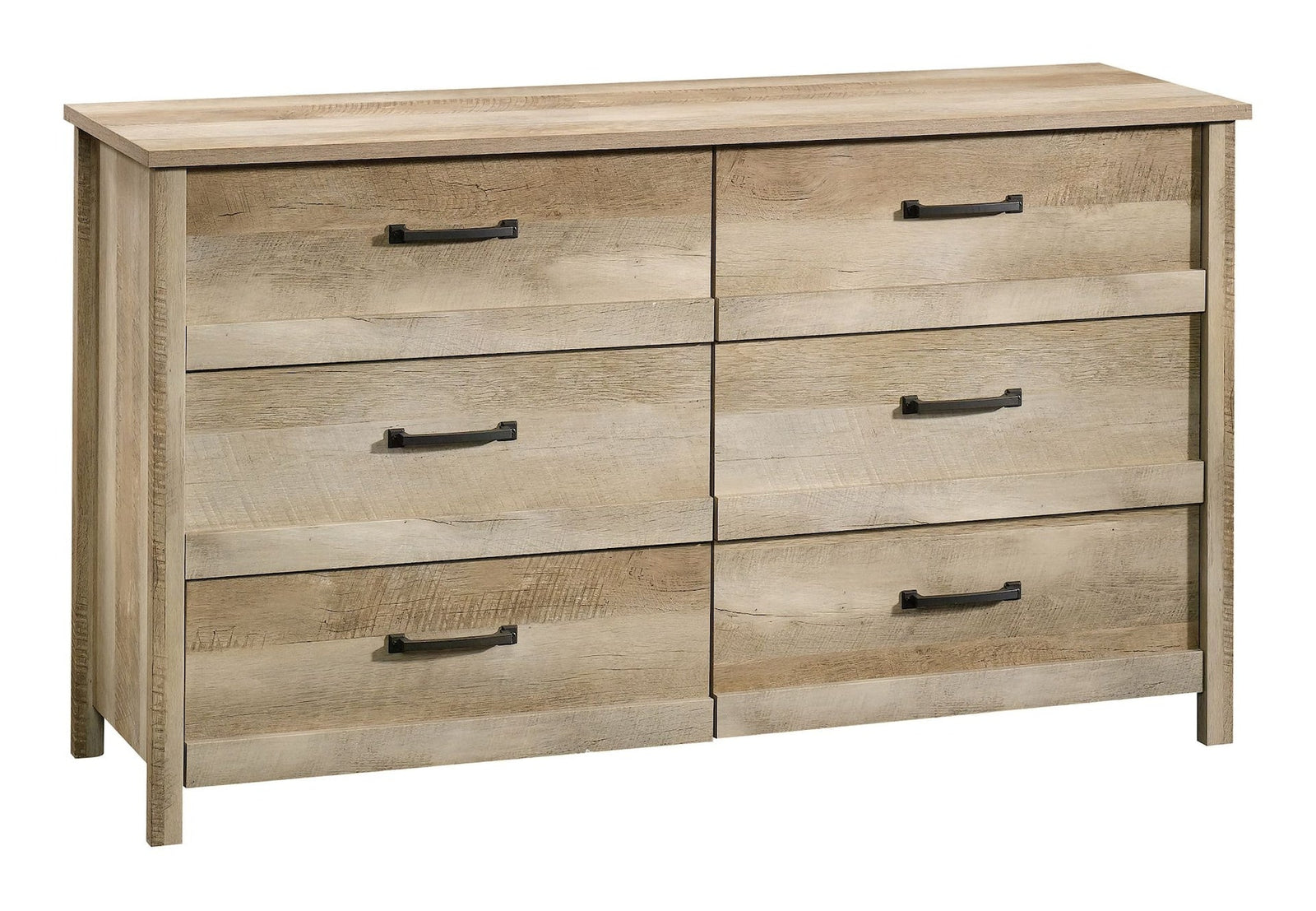 Cannery Bridge 6-Drawer Double Dresser/Chest Bedroom Storage, Lintel Oak Finish T3H9 - product image 1