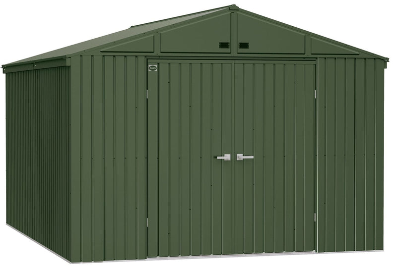 10x14-ft Green Corrosion-Resistant Lawn Care Storage Shed K2V1