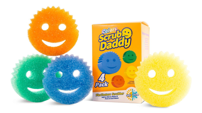 Colors Scratch-Free Cleaning Sponge/Scrubber with FlexTexture, 4-pk H2M8