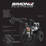 Platinum 3600 PSI Gas Pressure Washer S7J5 - product image 2