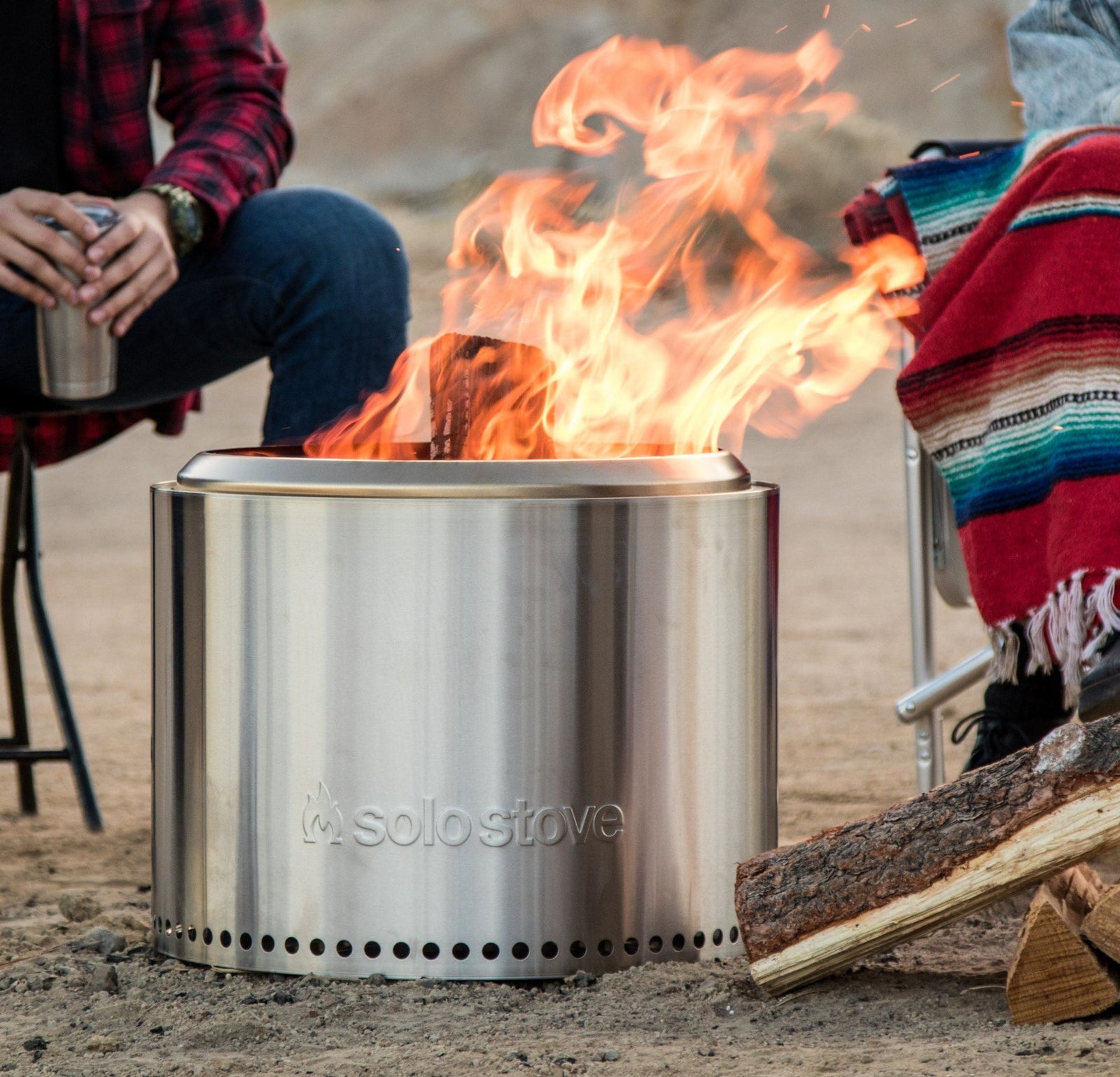 Stove Stainless Steel Smokeless Bonfire Fire Pit with Removable Ash Pan, 19.5 x 14-in E9D1 - product image 7