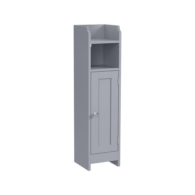 Home 6-Tier Dove Grey Cabinet with 5 Adjustable Shelves I2O2