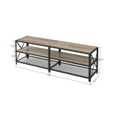 Home 70-in 3-Tier Industrial Greige/Black TV Stand A1R9 - product image 3