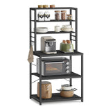 Home Oak/White Baker's Rack with Charging Station T0K9 - product image 1
