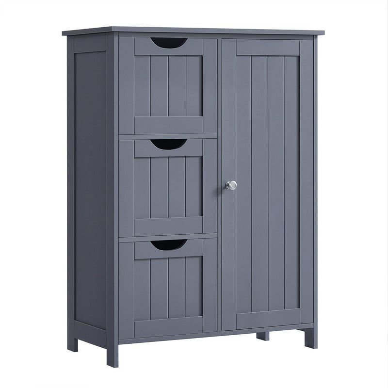 Home White Freestanding Cabinet with Drawers W5T4
