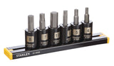 Professional Grade Black Chrome Hex Bit Socket Set, Metric, 6-pc H8A9 - product image 1