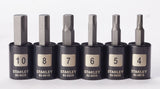 Professional Grade Black Chrome Hex Bit Socket Set, Metric, 6-pc H8A9 - product image 6