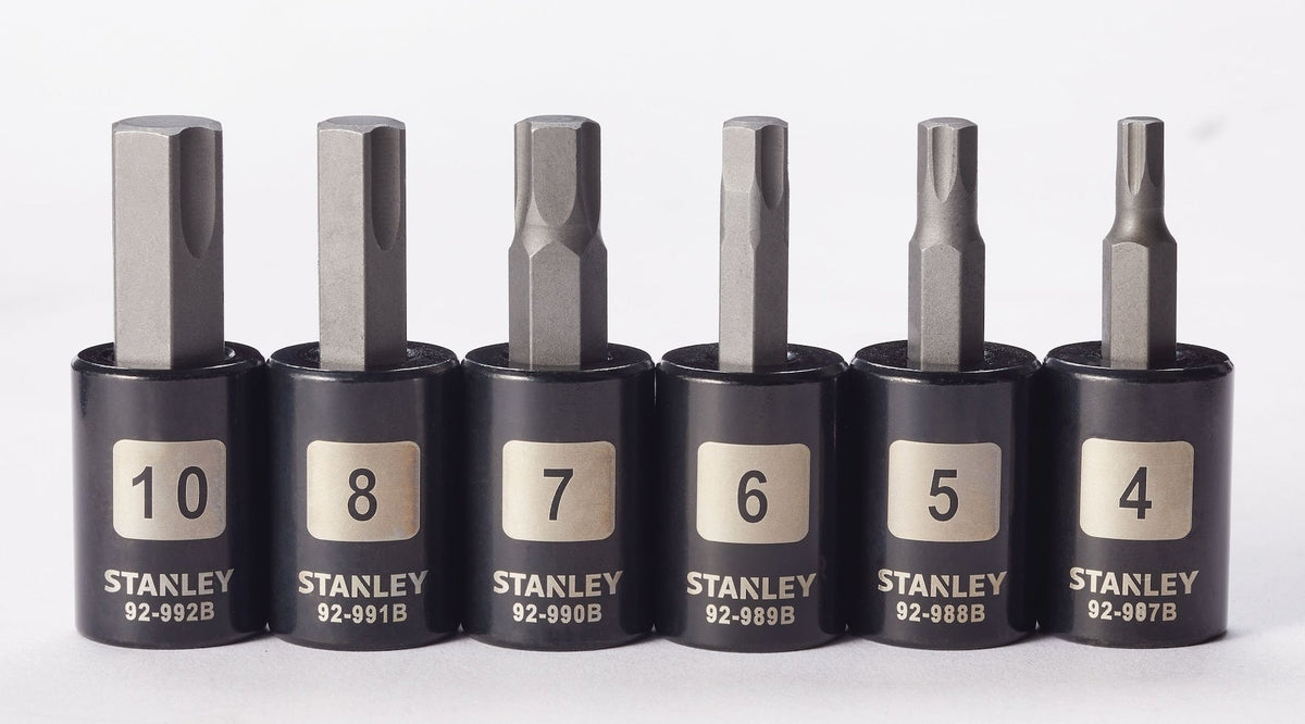 Professional Grade Black Chrome Hex Bit Socket Set, Metric, 6-pc H8A9 - product image 6