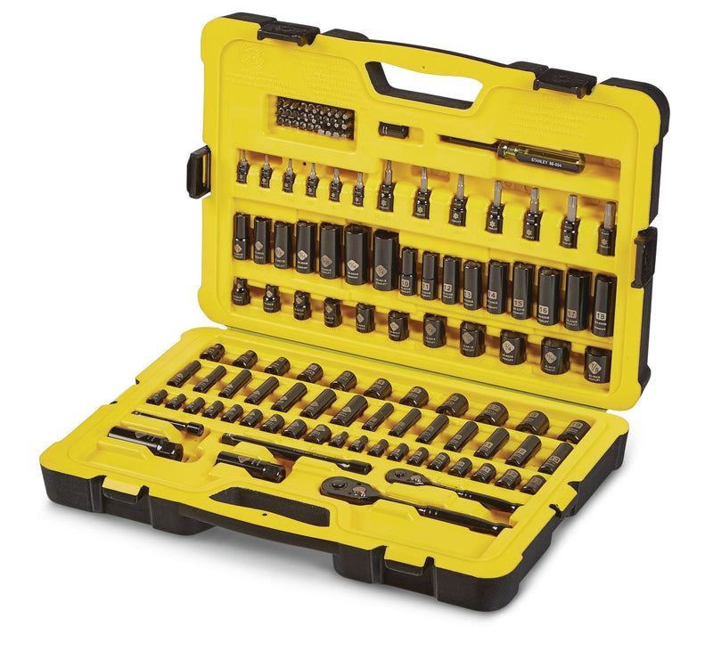 Professional Grade Black Chrome Socket Set, 122-pc, SAE/Metric J6N8