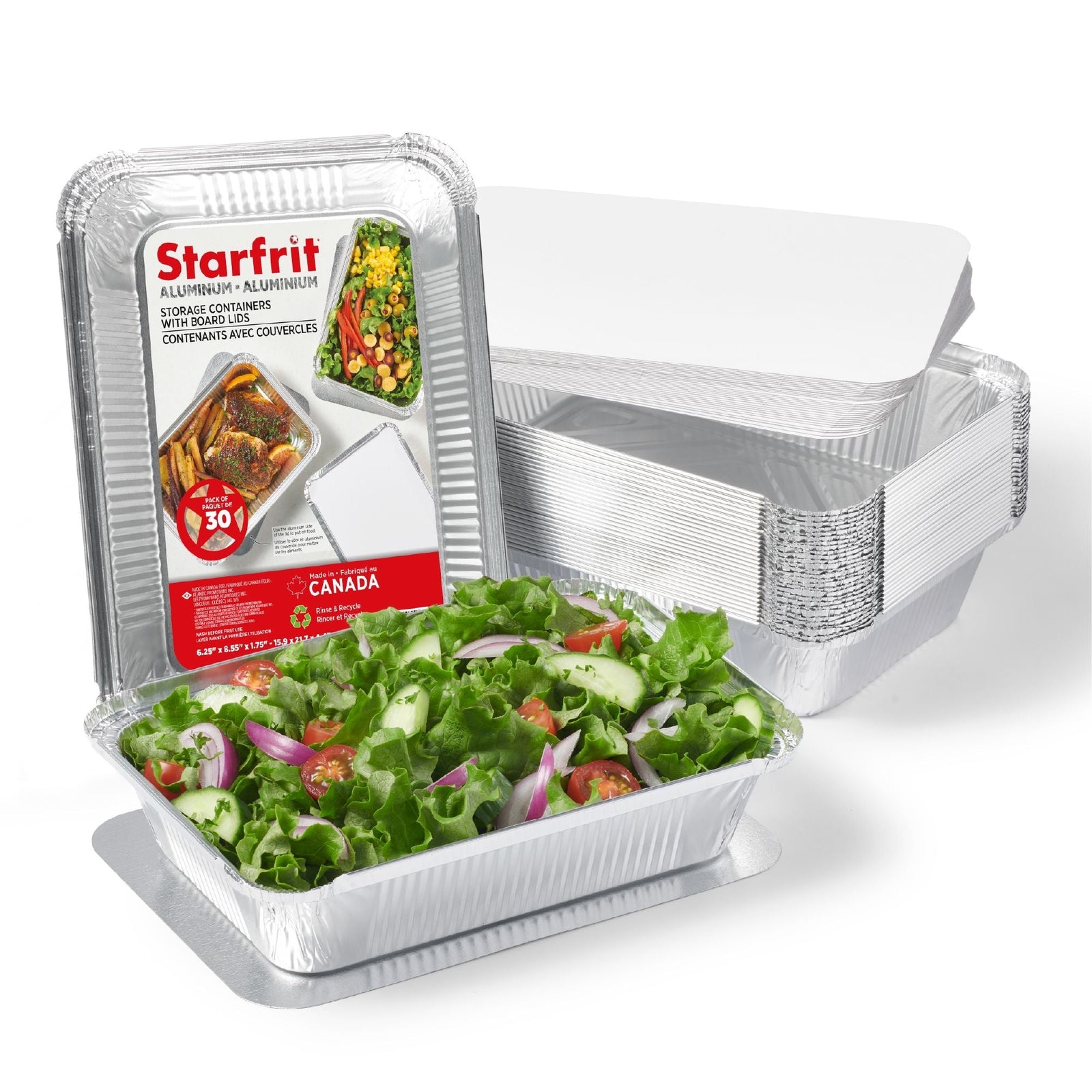 Aluminum Container with Board Lid, 30-pk F8M4 - product image 8