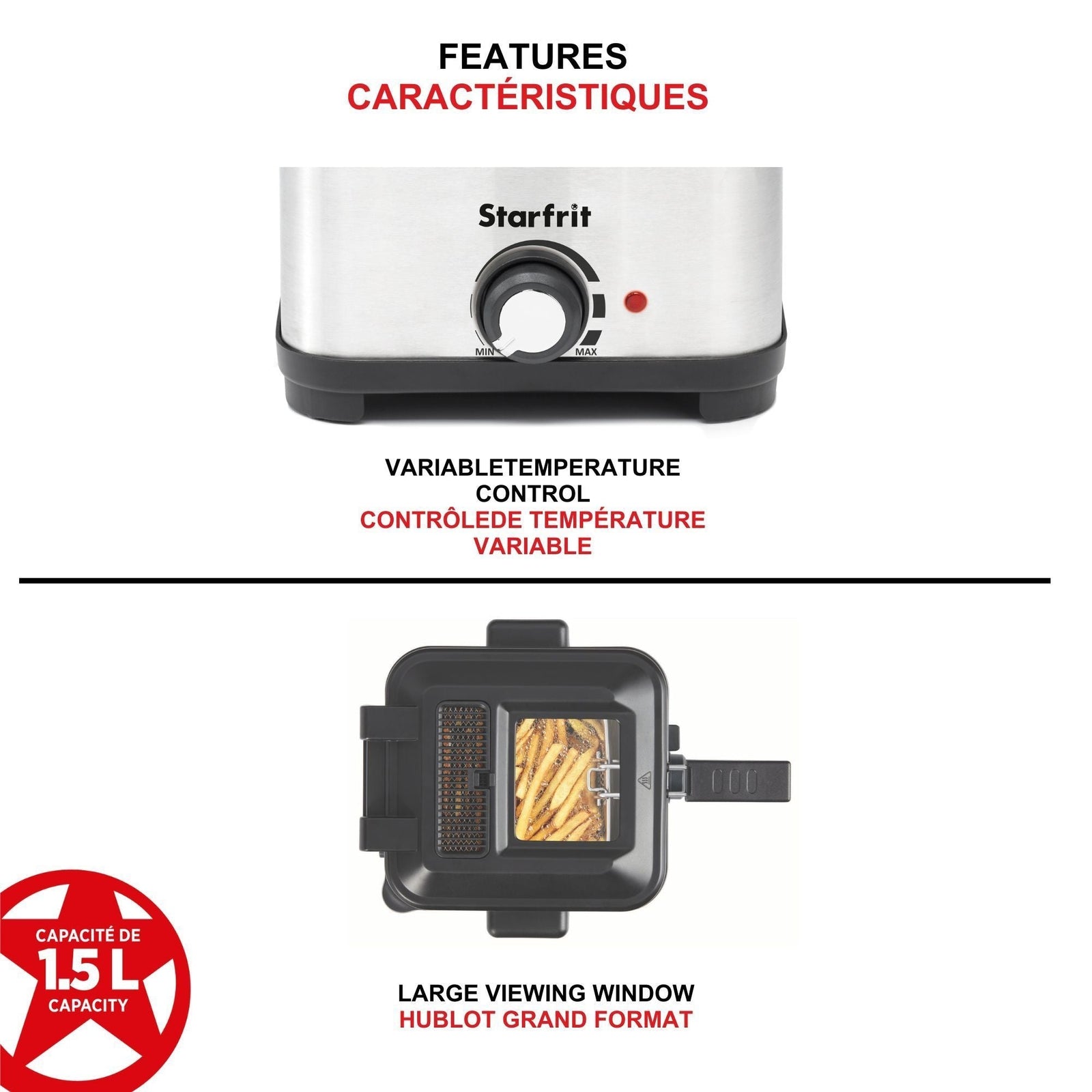 Deep Fryer with Variable Temperature Control, 1.5-L L5C7 - product image 3