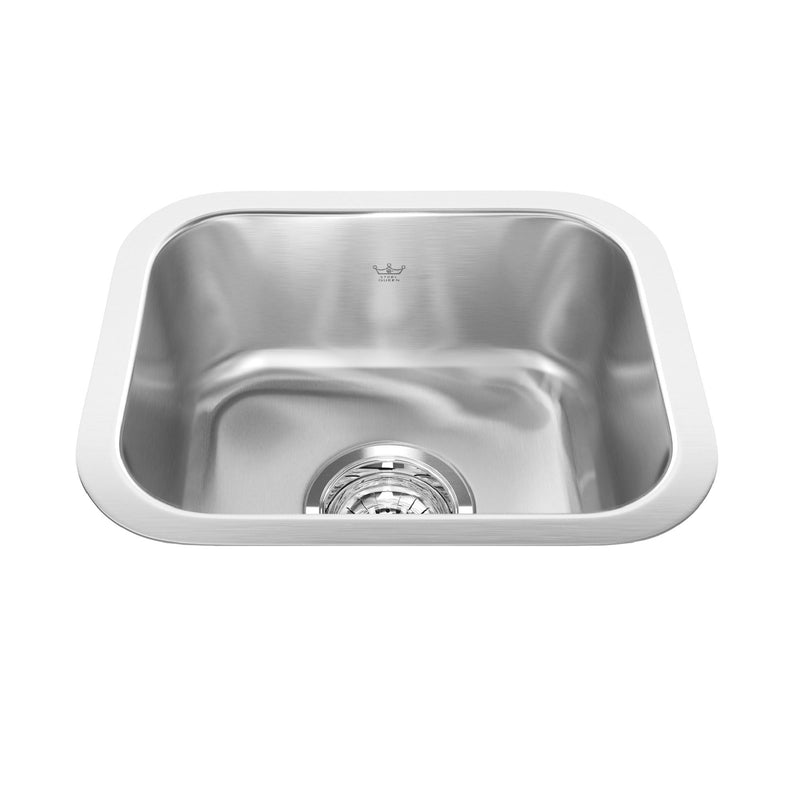 Steel Queen Single Stainless Steel Sink, 13.38x11-in H0J0