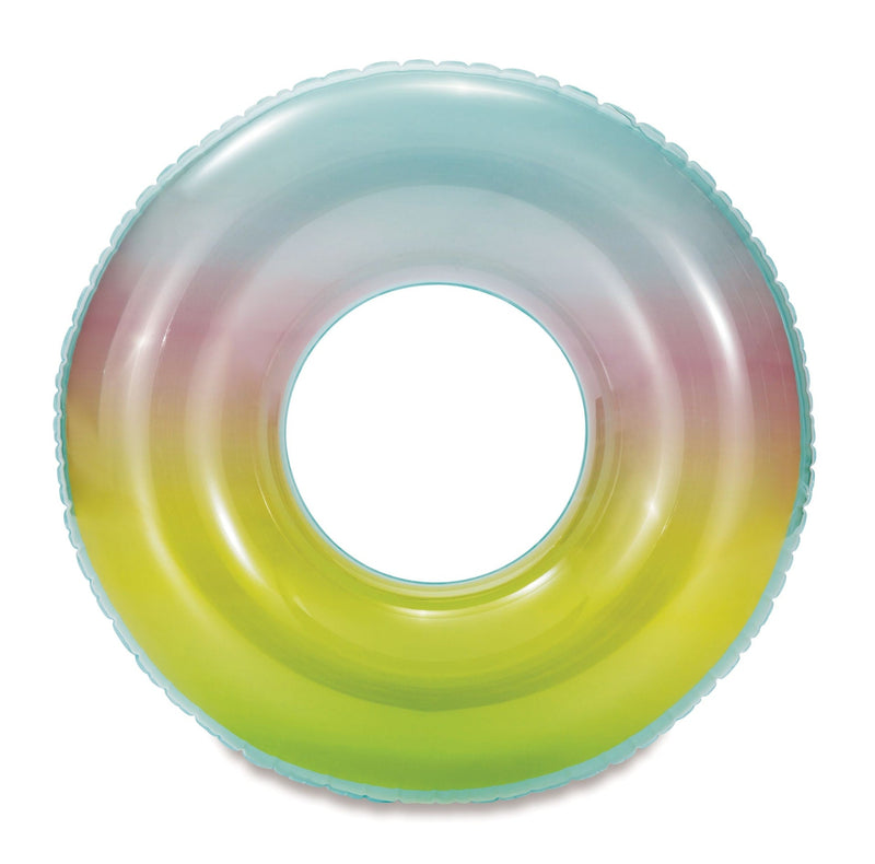 and Finn Inflatable Round Ombre Pool Swim Float/Tube, 36-in Z3O1