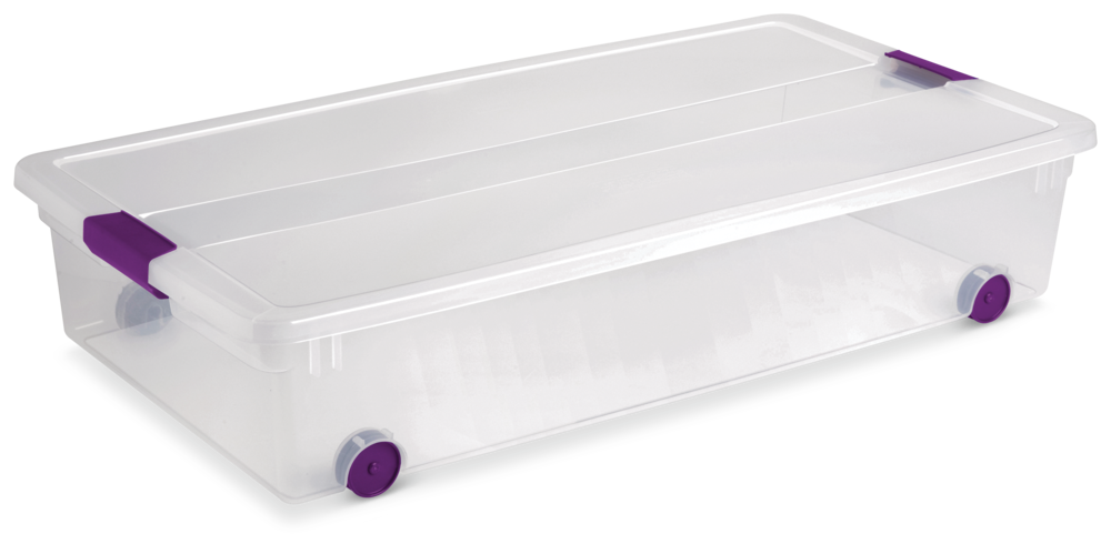 ClearView Latch Wheeled Underbed Storage Box, 57-L F6I3 - product image 1