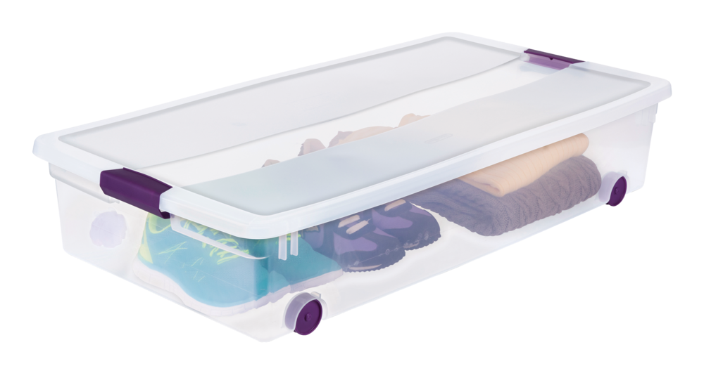 ClearView Latch Wheeled Underbed Storage Box, 57-L F6I3 - product image 2