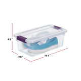ClearView Storage Box with Latched Lid, 5.7-L G6K6 - product image 2