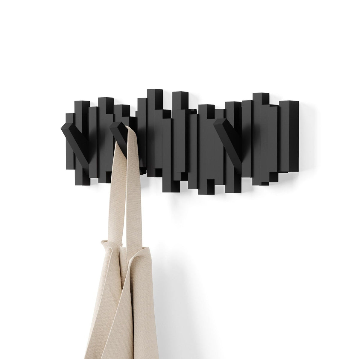 Multi 5 Hook Rack, Black Q7K1 - product image 1