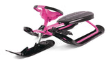 GT Racer Curve Kids' 1-Person Winter Snow Ski Sled with Steering Wheel & Brakes, Assorted Colours P4C1 - product image 1