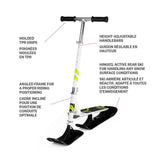 Snow Kick Free Kids' Winter Snow Ski Scooter with Height Adjustable Handle, Ages 7+ Y0F6 - product image 6