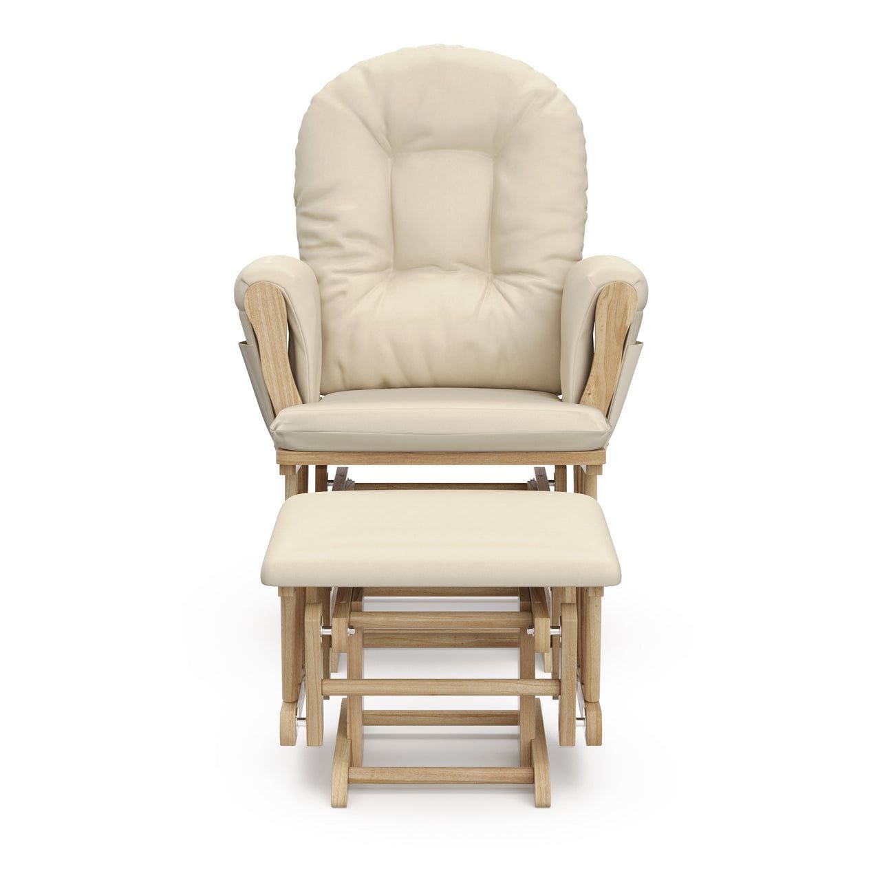 Hoop Glider and Ottoman, Natural/Beige Z2S6 - product image 1
