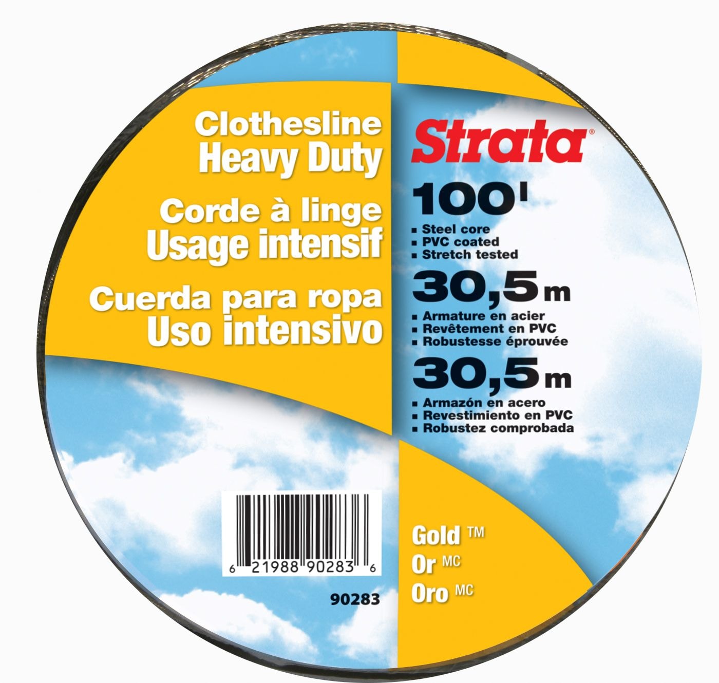 Gold Heavy Duty Clothesline, 100-ft X7J1 - product image 1