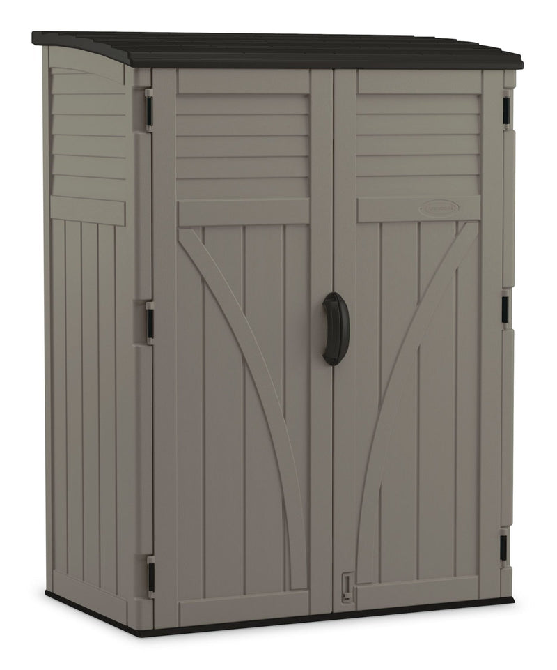 Outdoor Vertical Storage Shed, Stoney Grey, 404-Gal R2W5