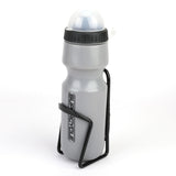 Wide Mouth Self-Sealing Bike Water Bottle withCage/Holder, BPA Free, Silver, 21-oz O5C2 - product image 2