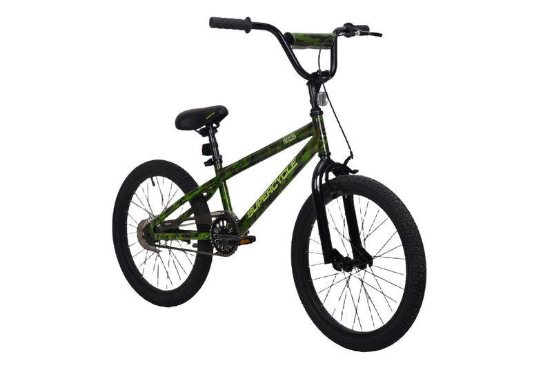 Youth Bike with Hi-Ten Steel Frame, 20-in, Camo U5L9