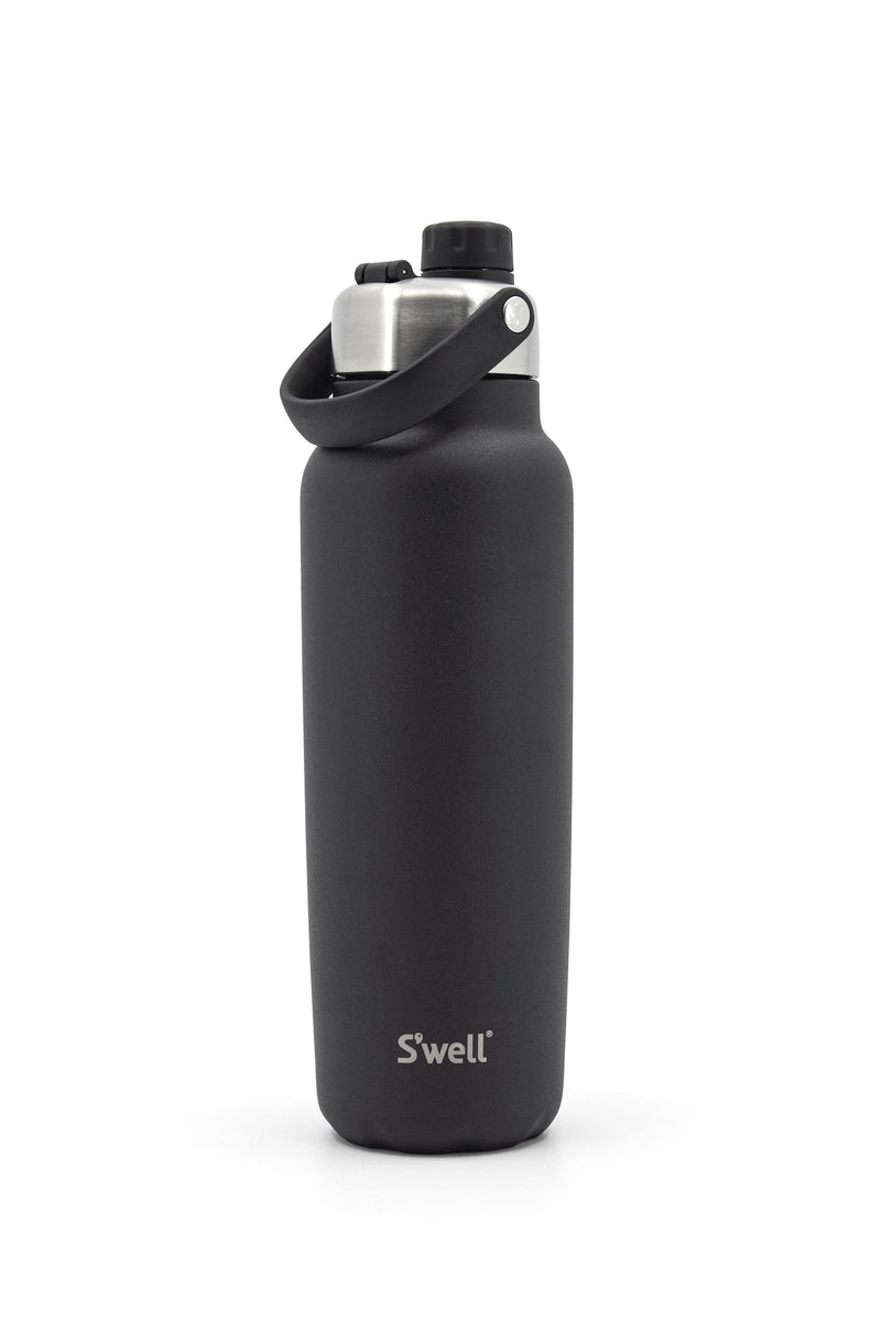 Explorer Insulated Stainless Steel Hydration Bottle, 40-oz, Black, with Chug Lid, BPA Free P2G0